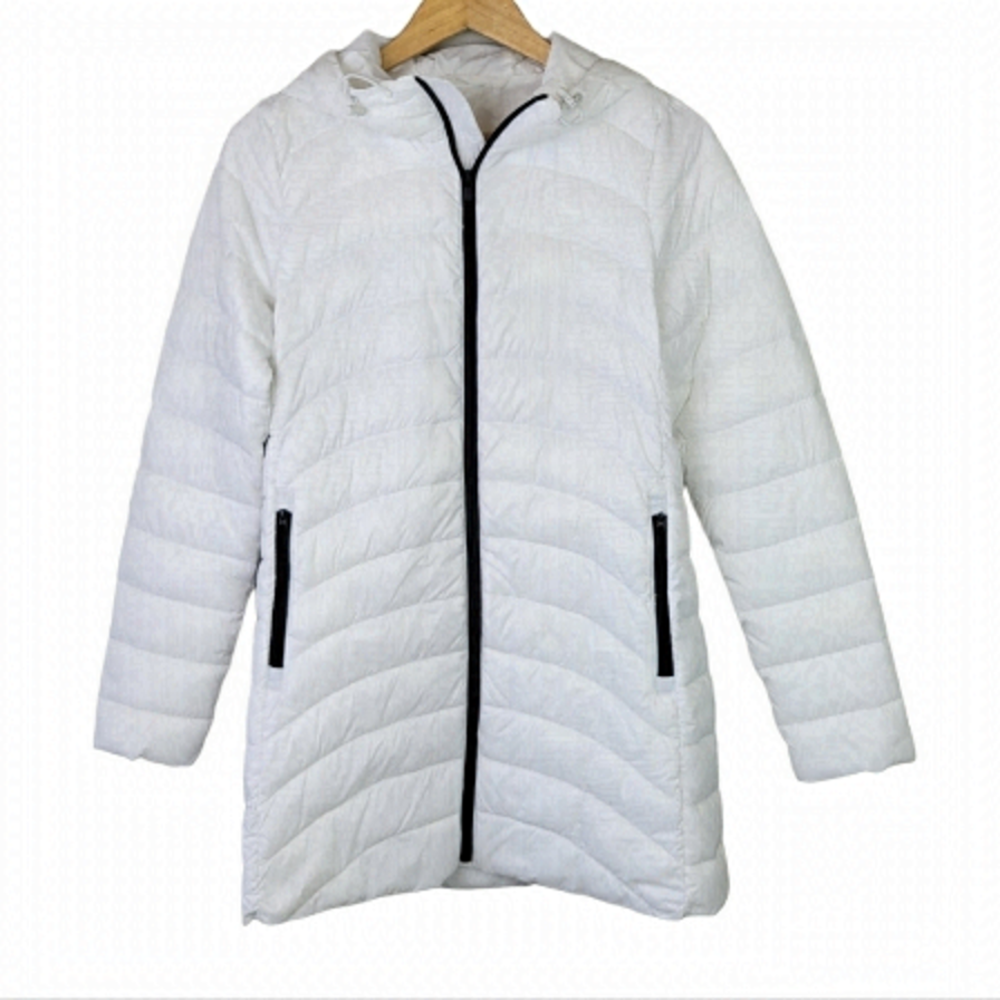 Gap Quilted Lightweight Coat White S NEW